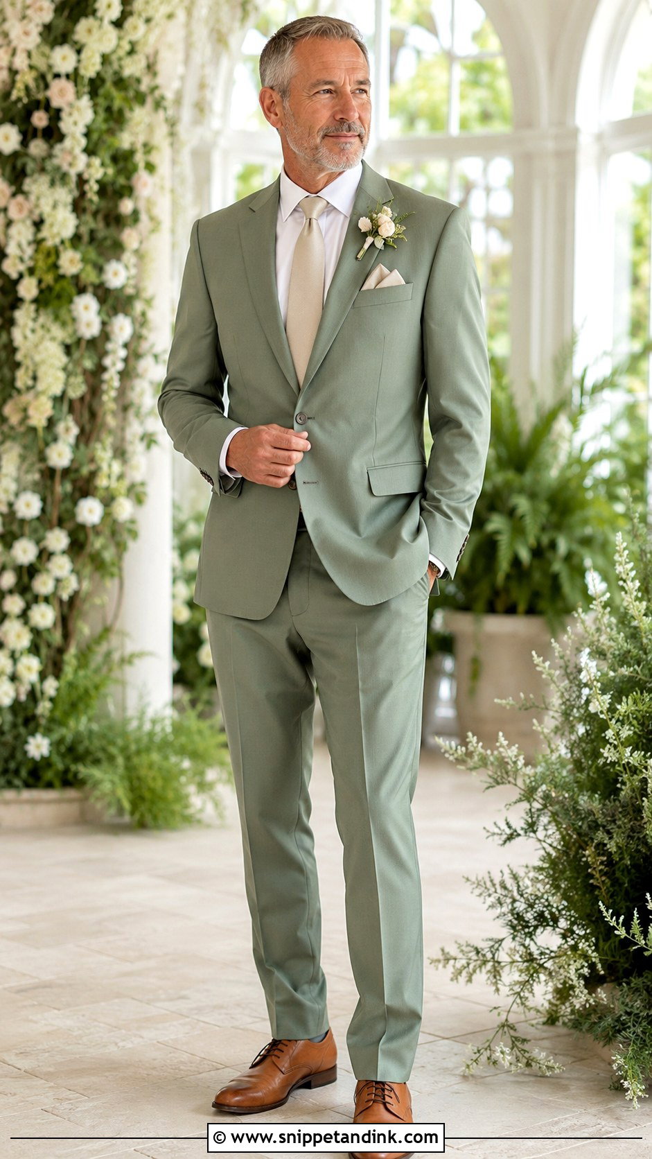 Sage Green Suit - Snippet and Ink - 25 Father of the Bride Suit Ideas