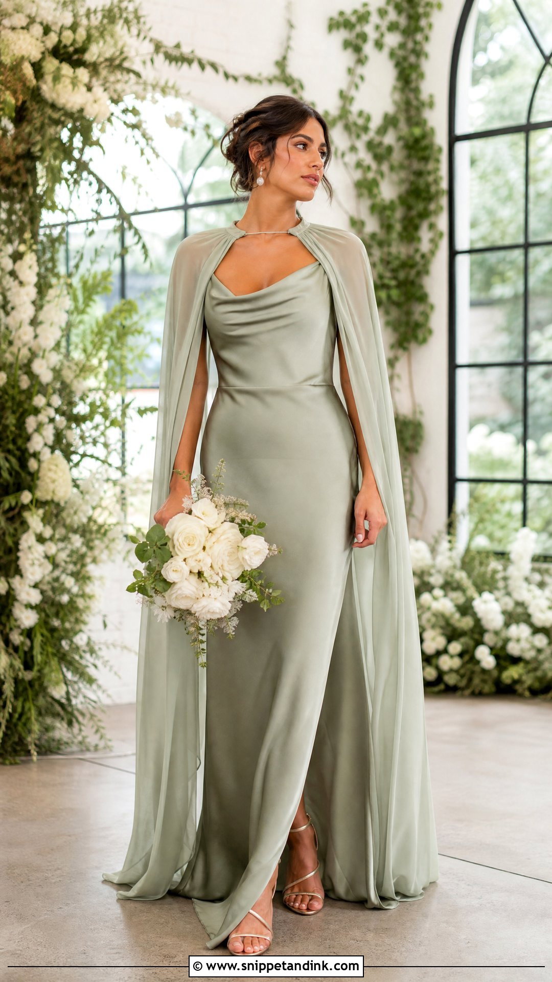 Sage Green Wedding Dress - Snippet and Ink - 20 Wedding Dress Color Ideas