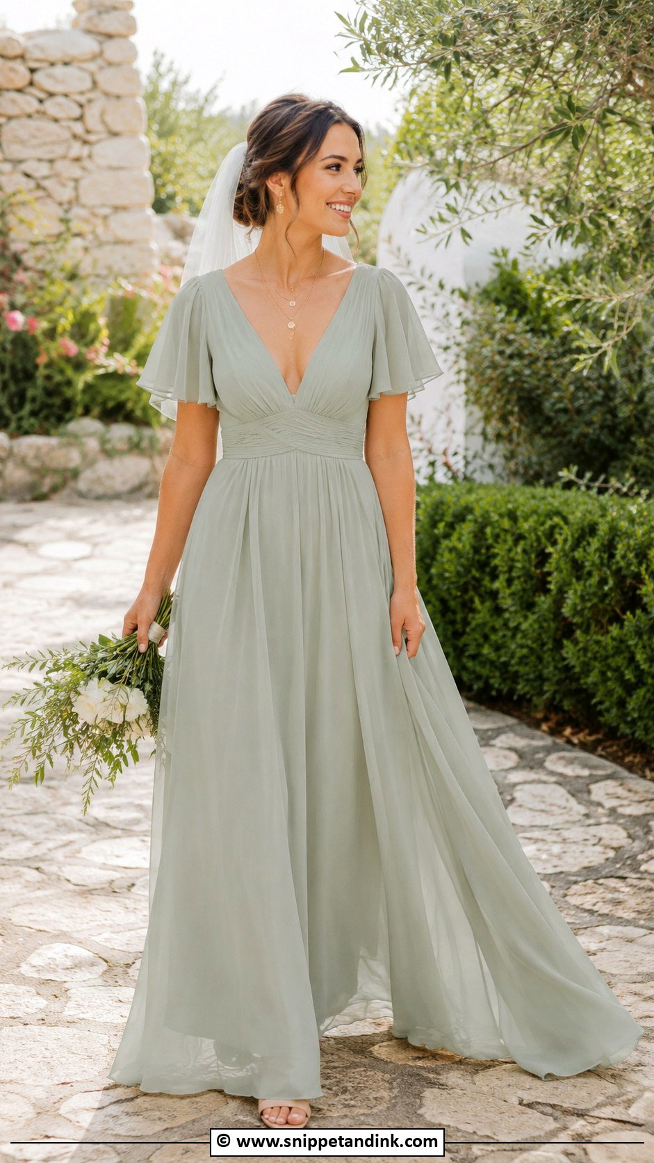 Sage Green Wedding Dress - Snippet and Ink - 25 Non Traditional Wedding Dress Colors