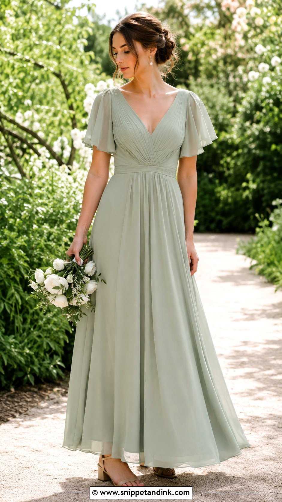 Sage Green Wedding Dress - Snippet and Ink - 30 Non White Wedding Dress Ideas