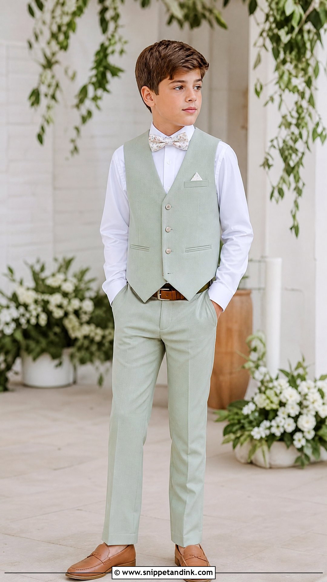 Sage Green Wedding Outfit for Boys - Snippet and Ink - 20 Wedding Outfit for Boys Kids Ideas