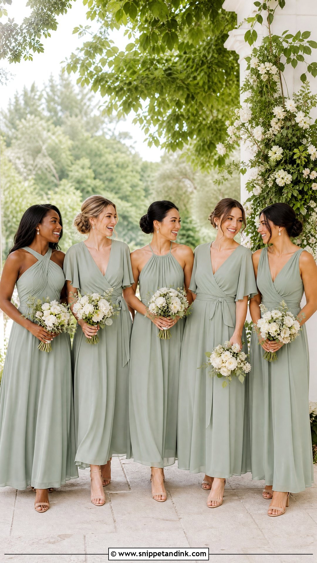 Sage Green Wedding Party Attire - Snippet and Ink - 20 Wedding Party Attire Ideas