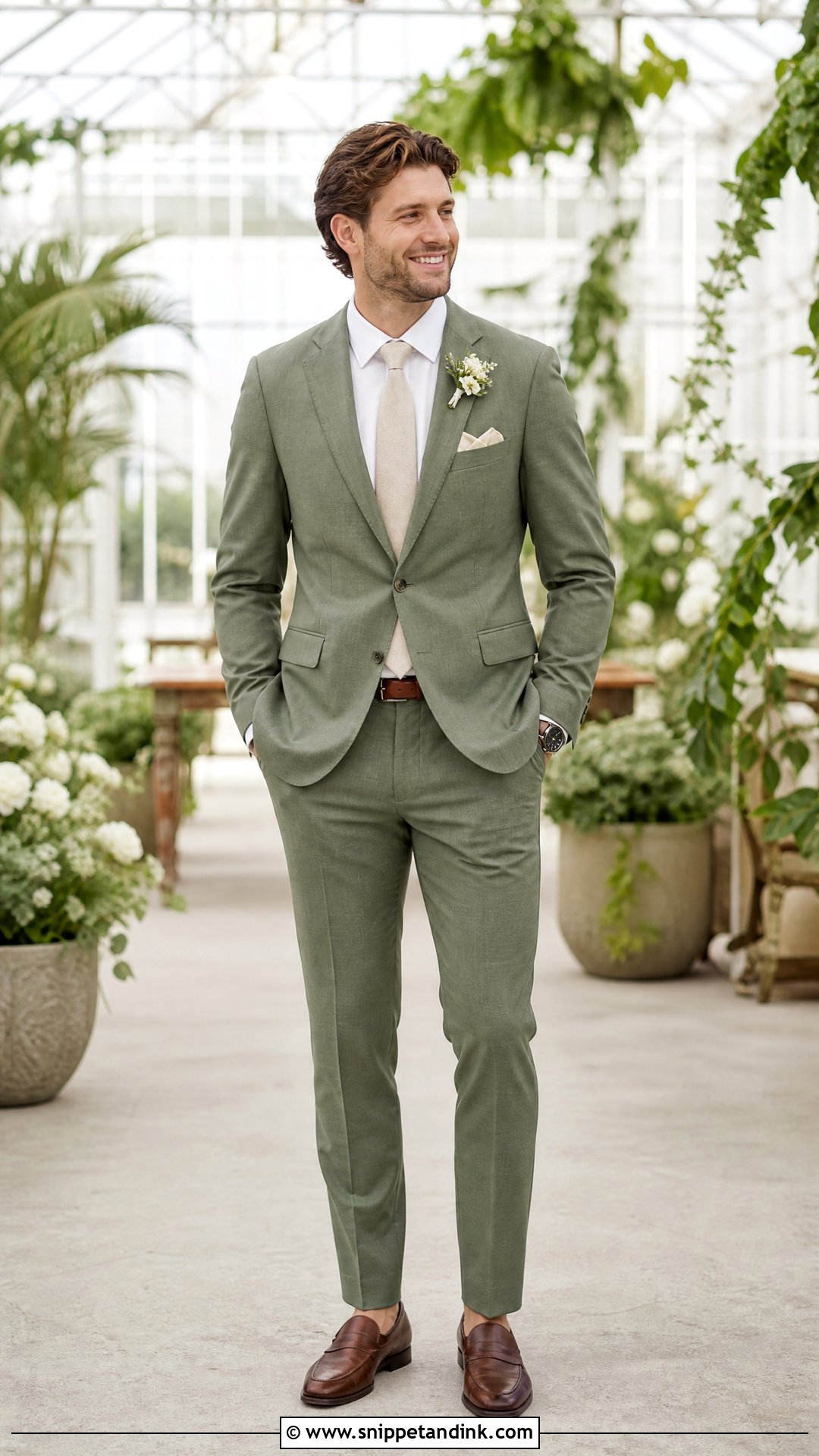 Sage Green Wedding Suit - Snippet and Ink - 20 Wedding Husband Suit Ideas