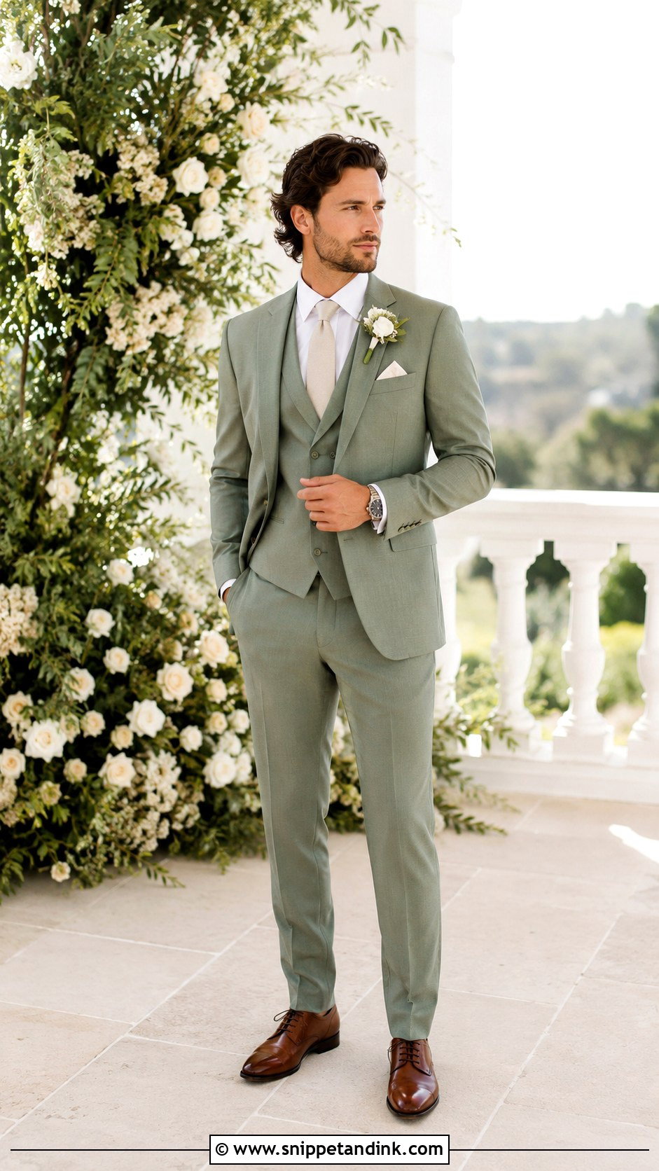 Sage Green Wedding Suit For Groom - Snippet and Ink - 25 Sage Green Wedding Suit Ideas
