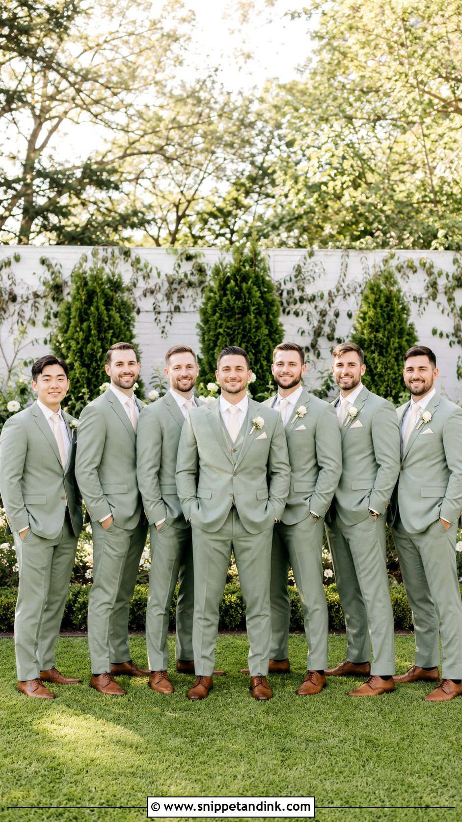 Sage Green Wedding Suit For Groomsmen - Snippet and Ink - 25 Sage Green Wedding Suit Ideas