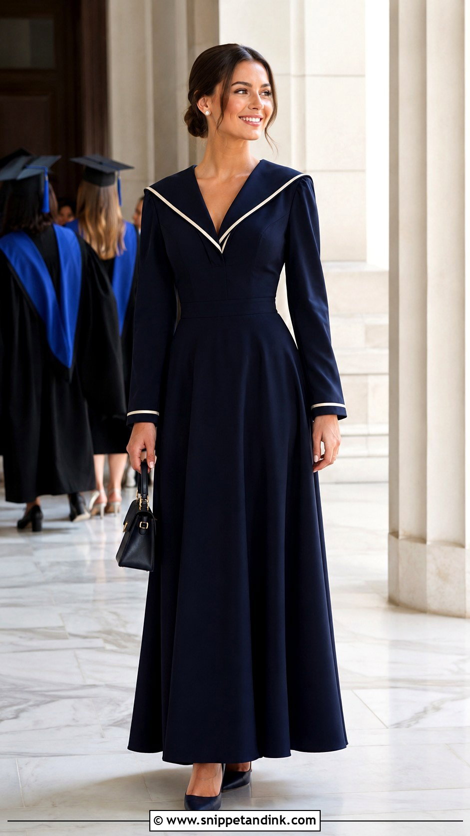Sailor Collar Gown - Snippet and Ink - 20 Collar Gown Design Ideas