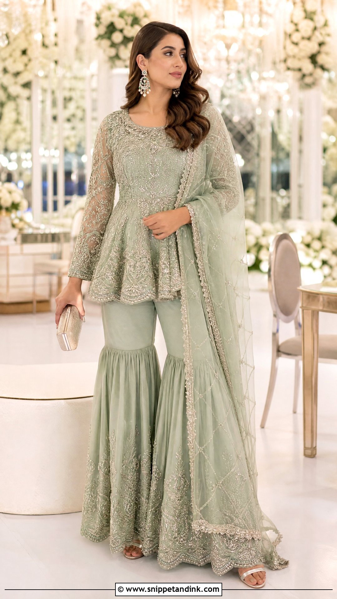 Saira Shakira Peplum Suit - Snippet and Ink - 25 Pakistani Designer Suits for Wedding