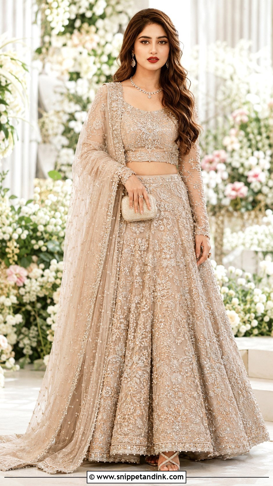 Sajal Ali Bridal Maxi Look - Snippet and Ink - 25 Sajal Ali Bridal Look Ideas
