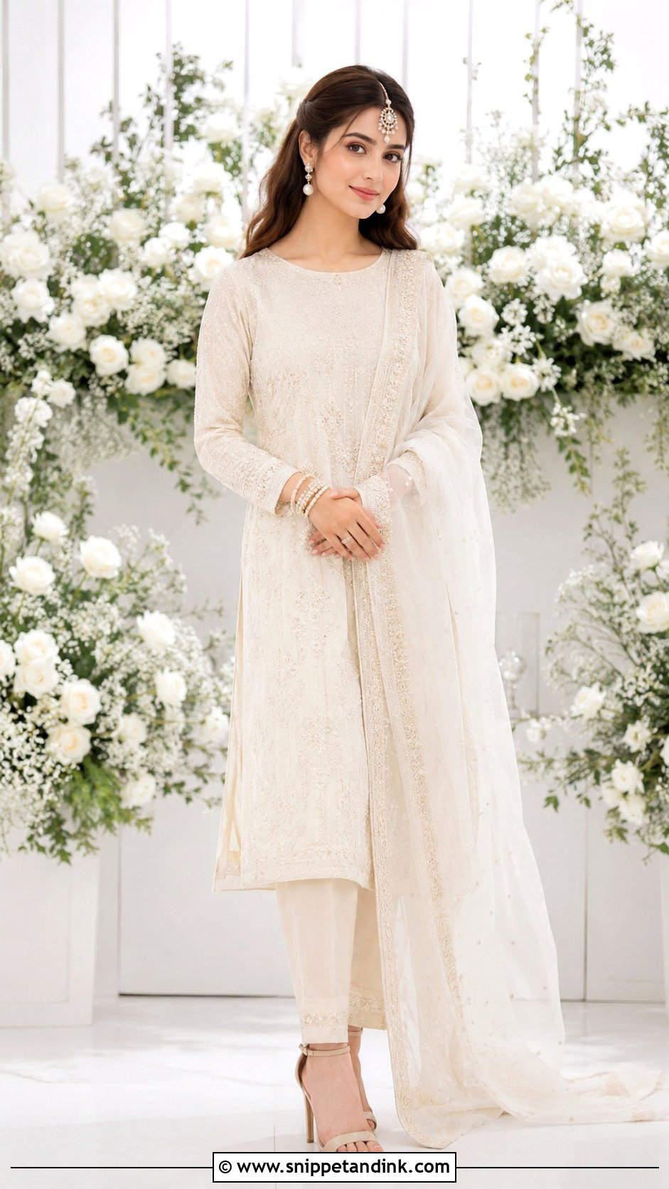 Sajal Ali Minimal Nikah Look - Snippet and Ink - 25 Sajal Ali Bridal Look Ideas