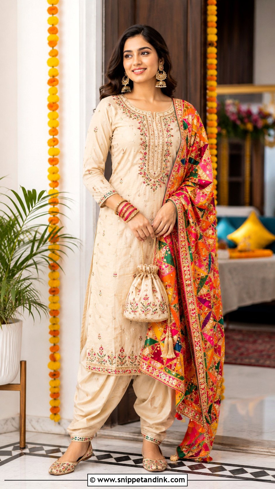 Salwar Kameez Festive Outfit - Snippet and Ink - 25 Indian Festive Outfits
