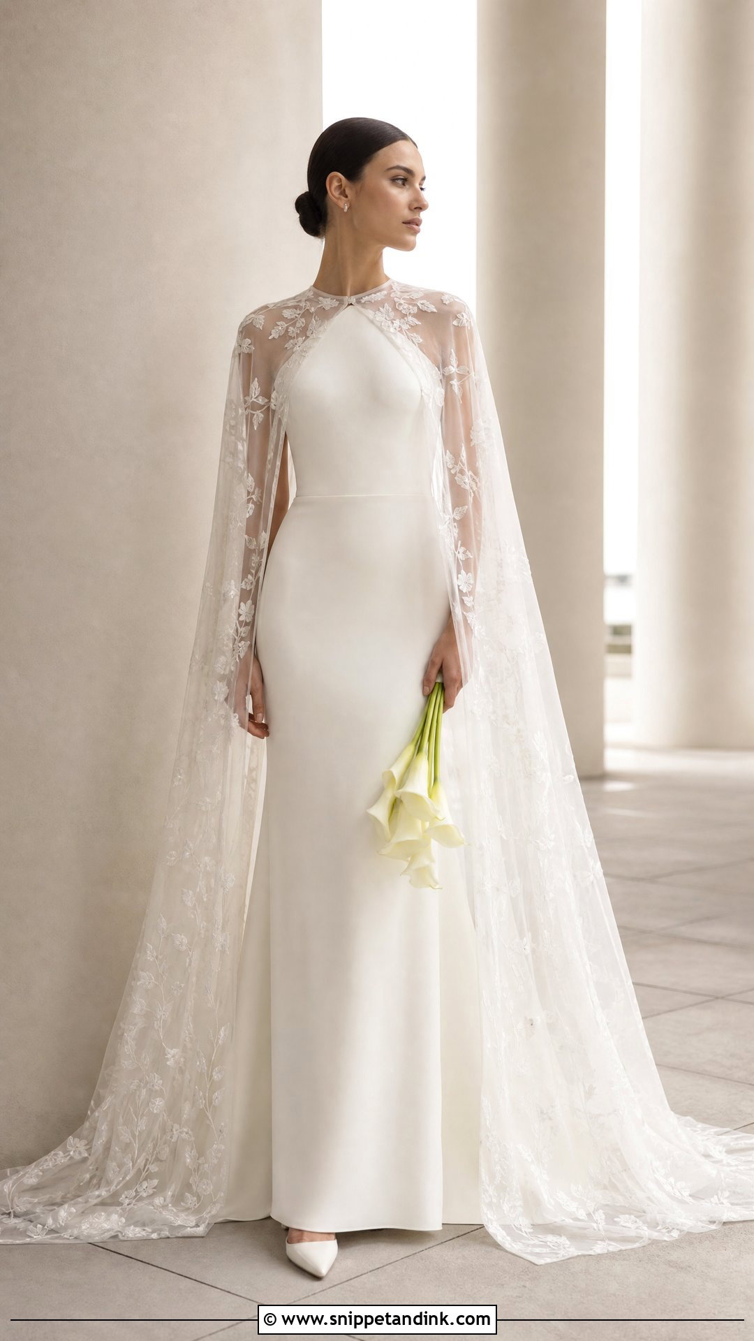 Samantha Cape Wedding Gown - Snippet and Ink - 20 Samantha Wedding Gown Ideas