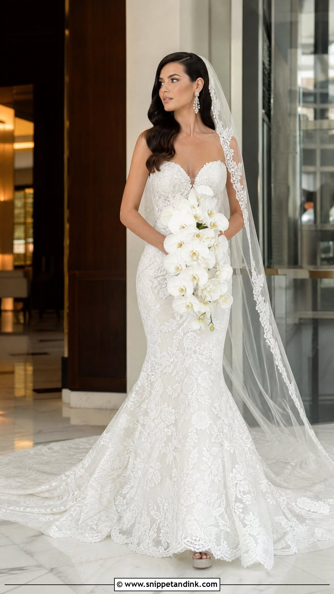 Samantha Lace Mermaid Gown - Snippet and Ink - 20 Samantha Wedding Gown Ideas
