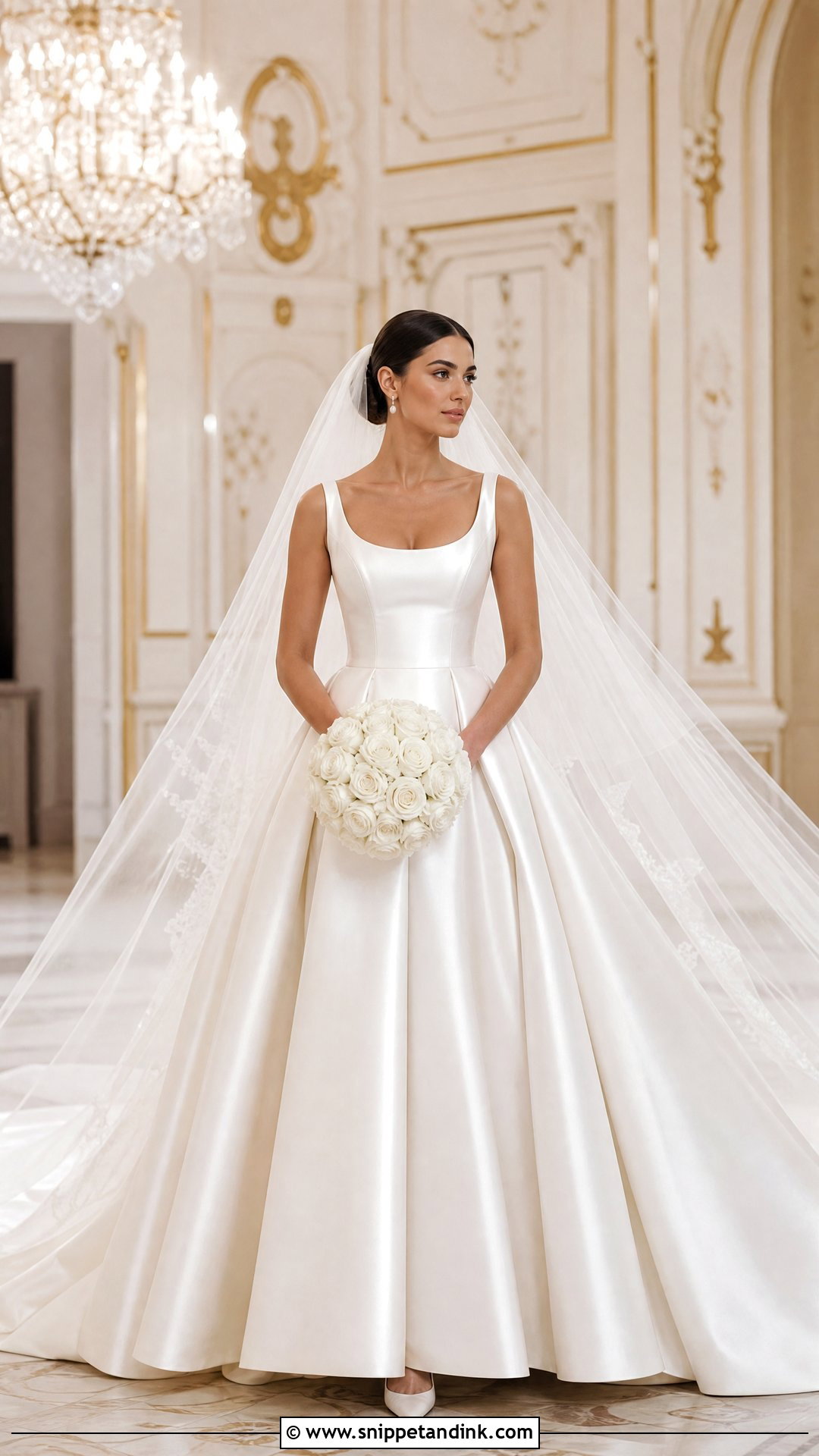 Samantha Satin Ball Gown - Snippet and Ink - 20 Samantha Wedding Gown Ideas