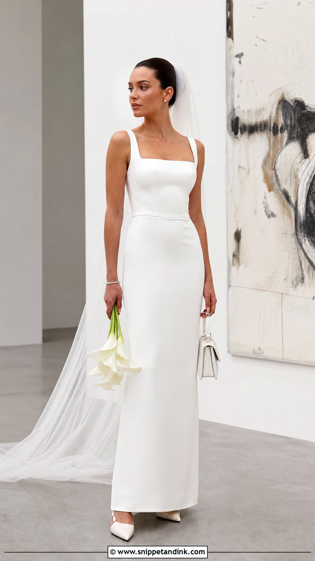 Samantha Square Neck Wedding Gown - Snippet and Ink - 20 Samantha Wedding Gown Ideas