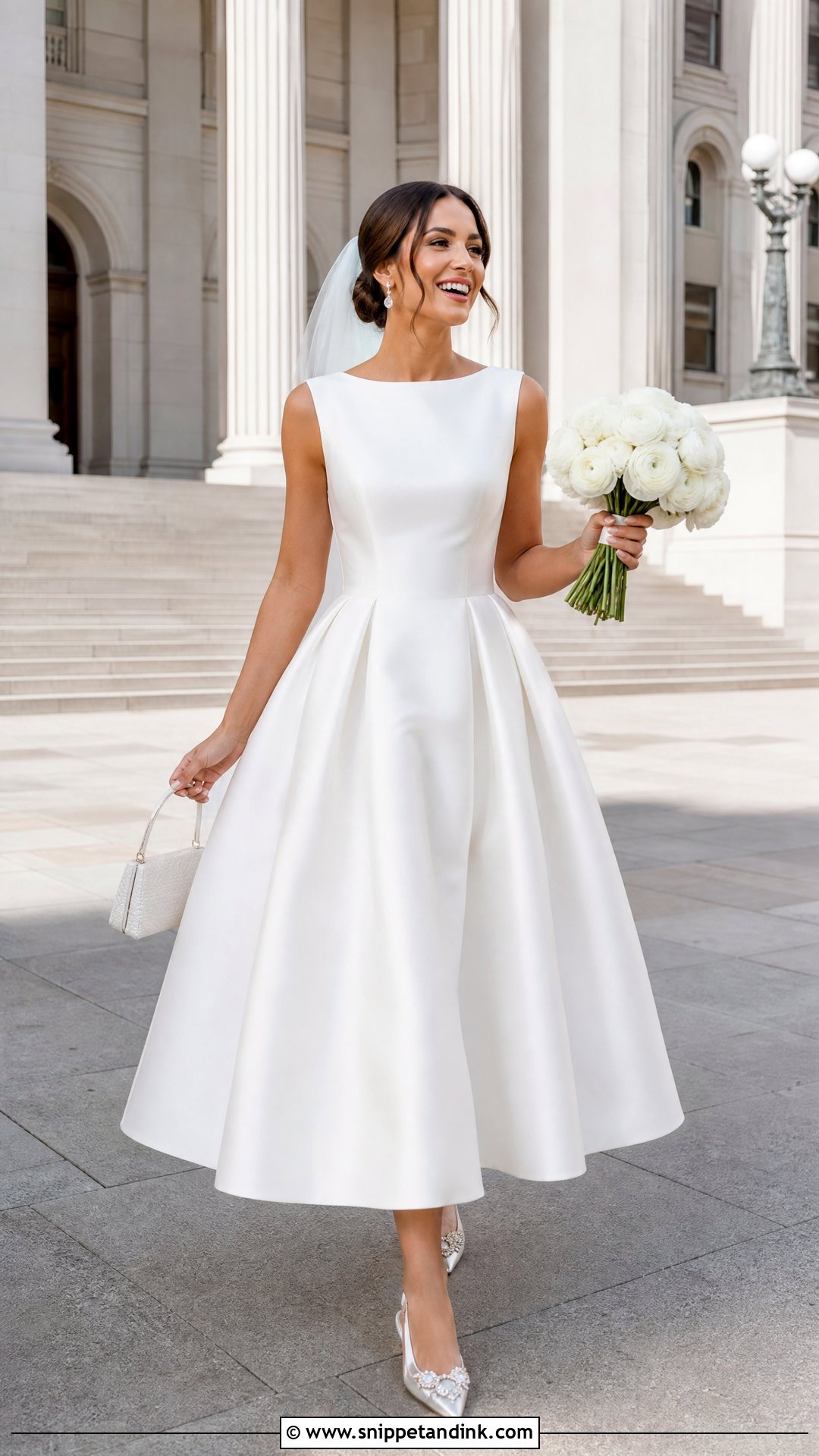Samantha Tea Length Wedding Gown - Snippet and Ink - 20 Samantha Wedding Gown Ideas