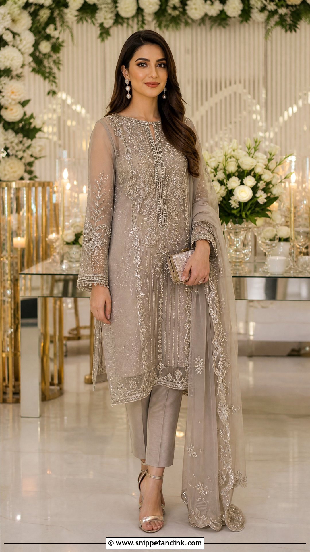 Sana Safinaz Luxury Chiffon Suit - Snippet and Ink - 25 Pakistani Designer Suits for Wedding