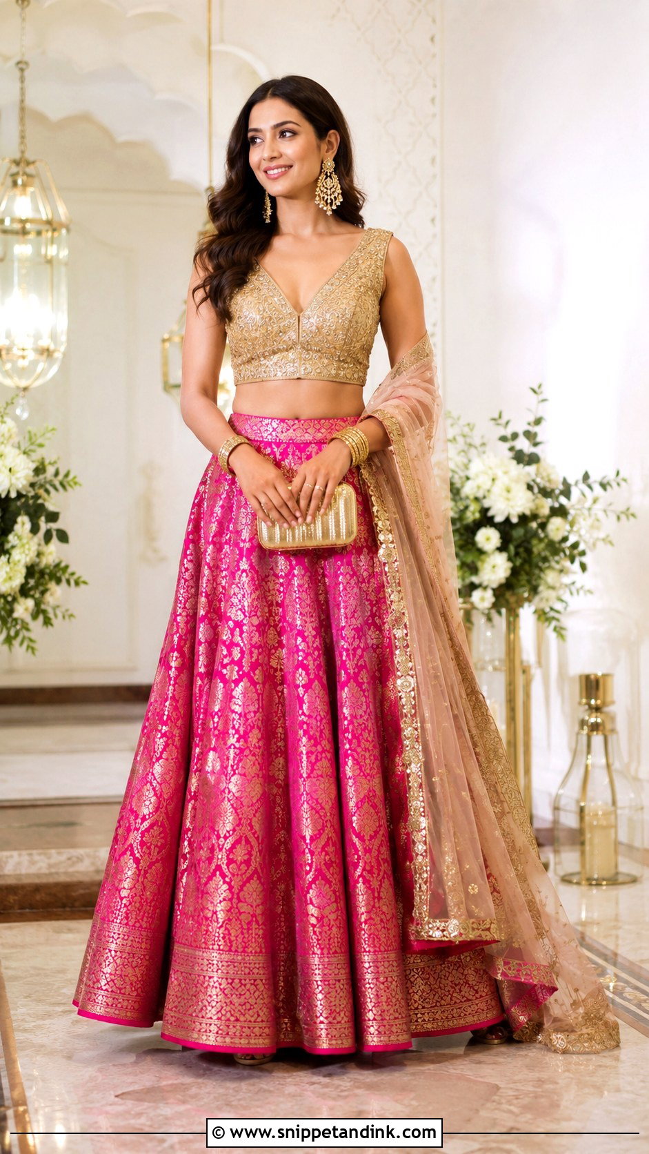 Sangeet Banarasi Lehenga Dress - Snippet and Ink - 25 Sangeet Dresses