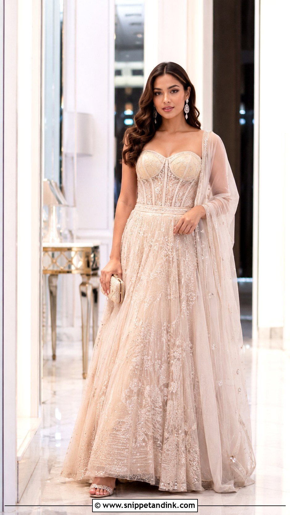 Sangeet Corset Lehenga Dress - Snippet and Ink - 25 Sangeet Dresses