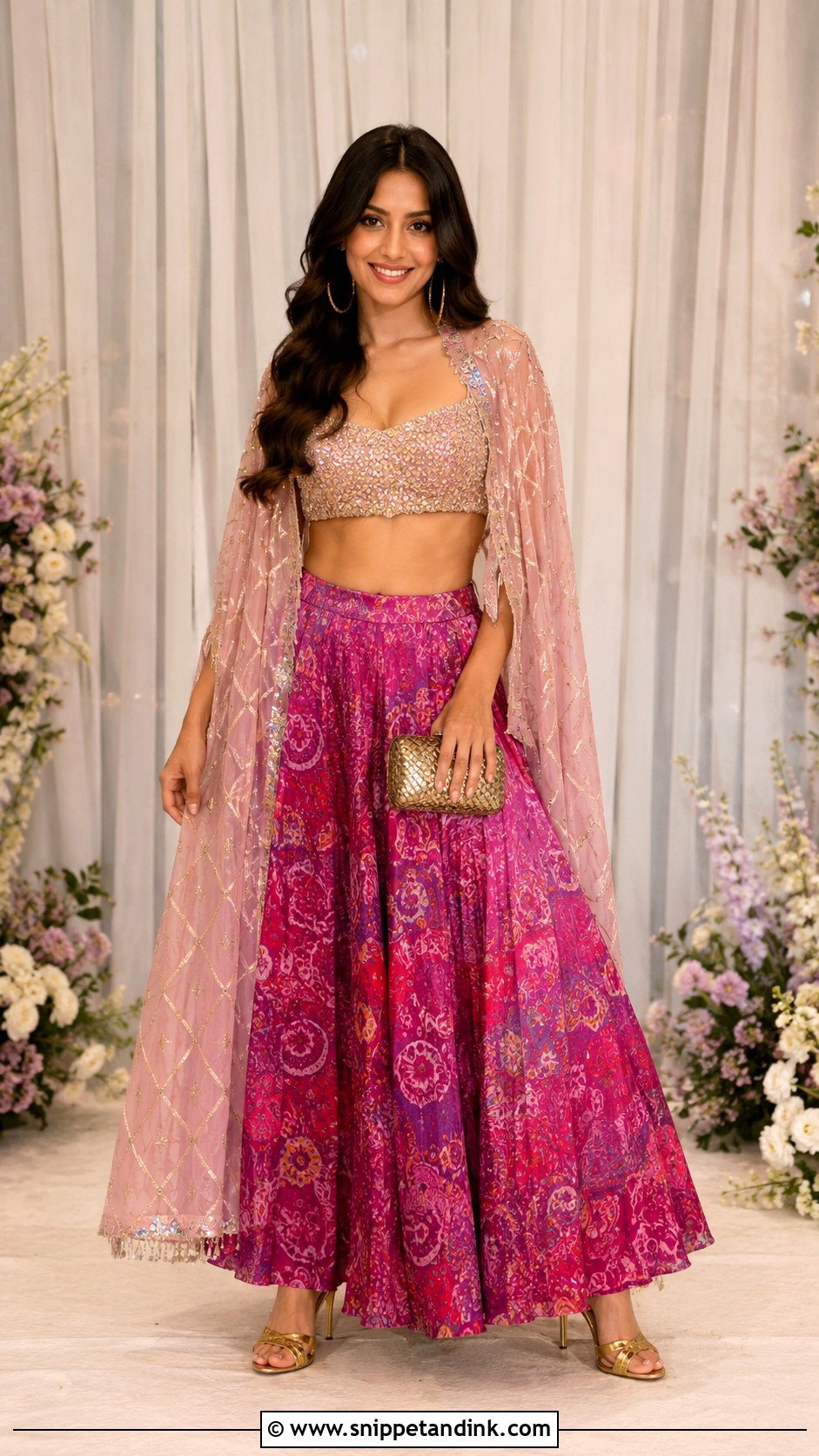 Sangeet Crop Top Skirt Dress - Snippet and Ink - 25 Sangeet Dresses