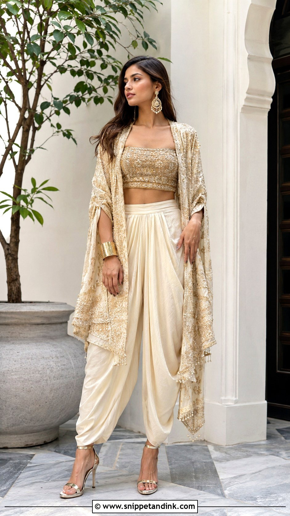 Sangeet Dhoti Pants Dress - Snippet and Ink - 25 Sangeet Dresses