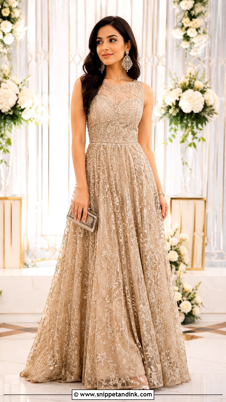 Sangeet Gown Dress - Snippet and Ink - 25 Sangeet Dresses