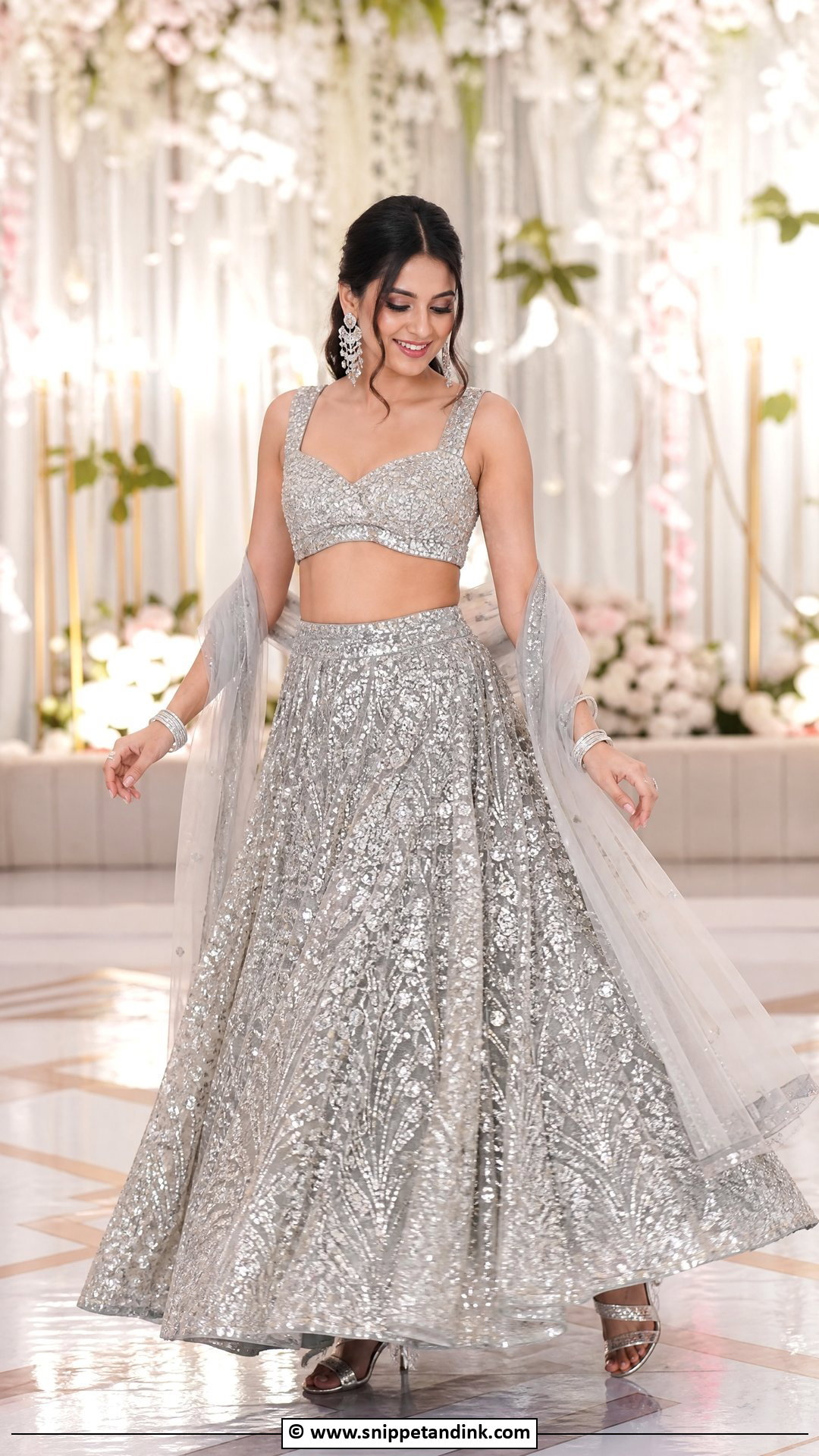 Sangeet Lehenga Indian Bride Outfit - Snippet and Ink - 35 Indian Bride Ideas
