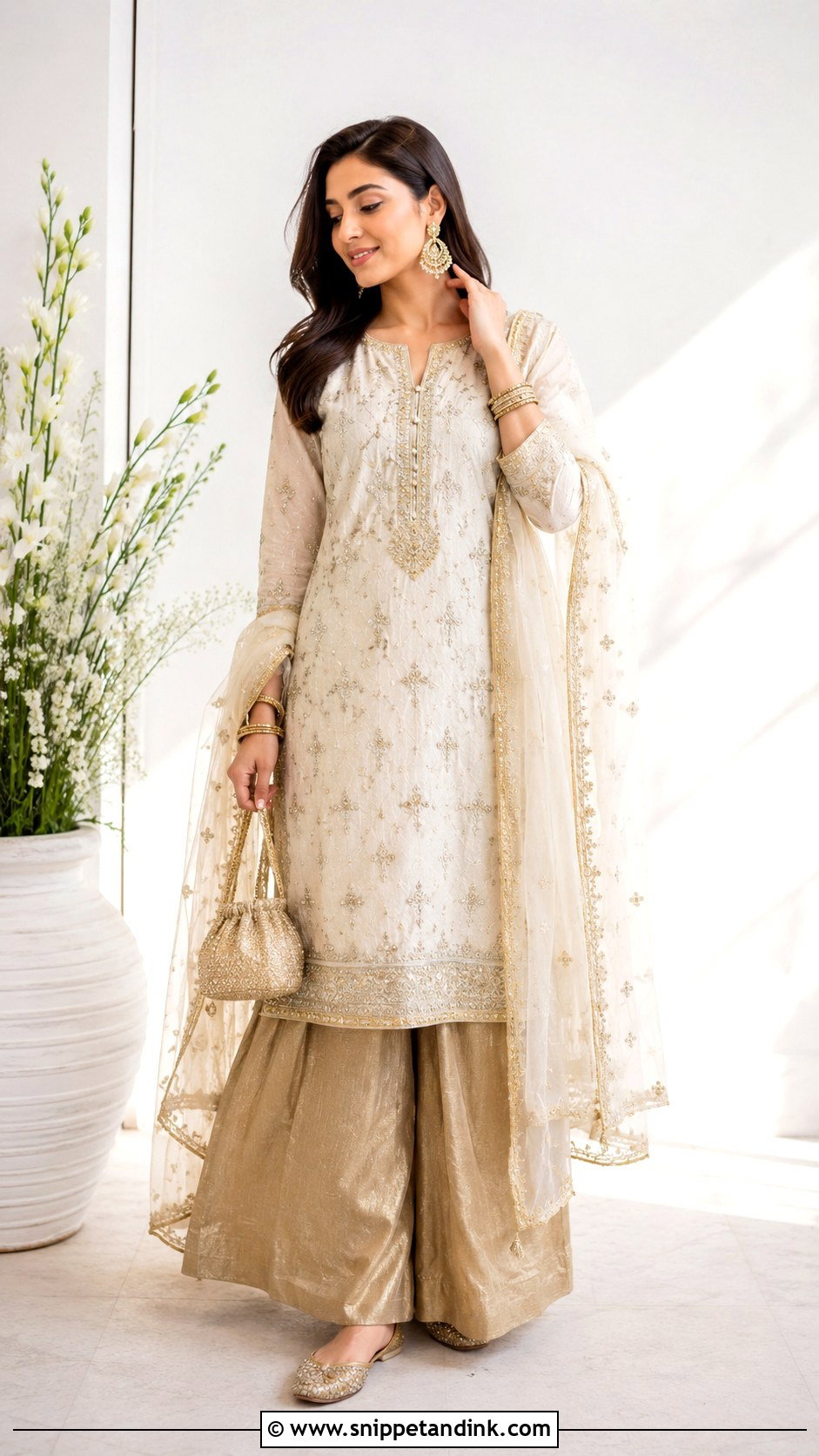 Sangeet Palazzo Suit Dress - Snippet and Ink - 25 Sangeet Dresses
