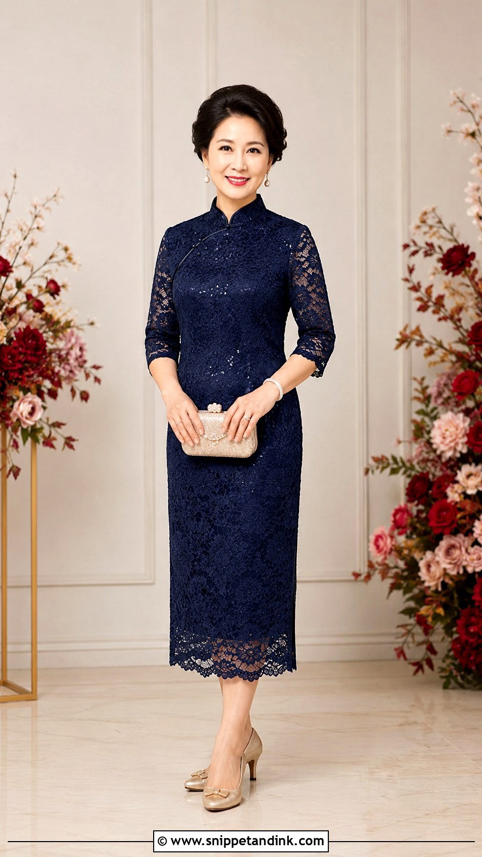 Sangjit Mother Of The Bride Cheongsam Dress - Snippet and Ink - 30 Sangjit Dress Ideas
