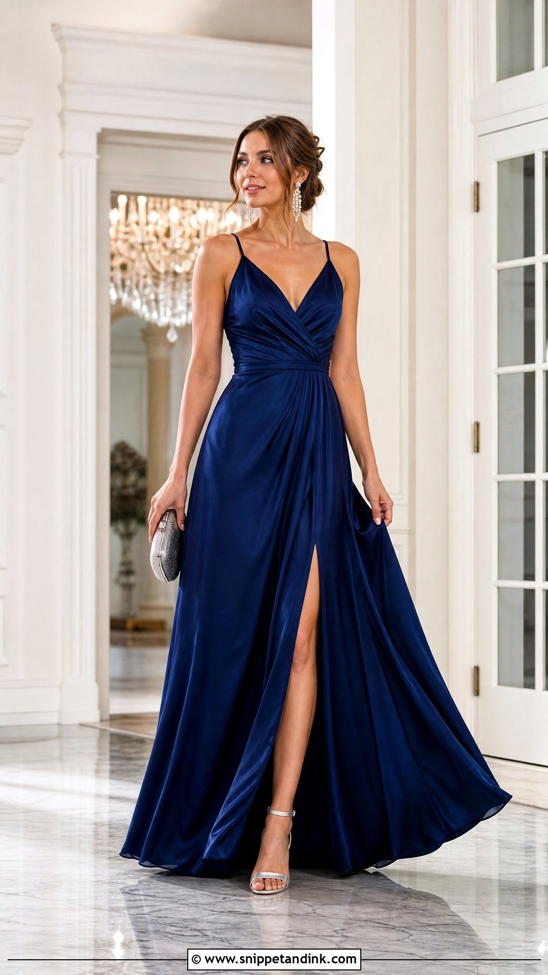 Sapphire Blue Maxi Dress - Snippet and Ink - 25 Fall Dresses to Wear to a Wedding