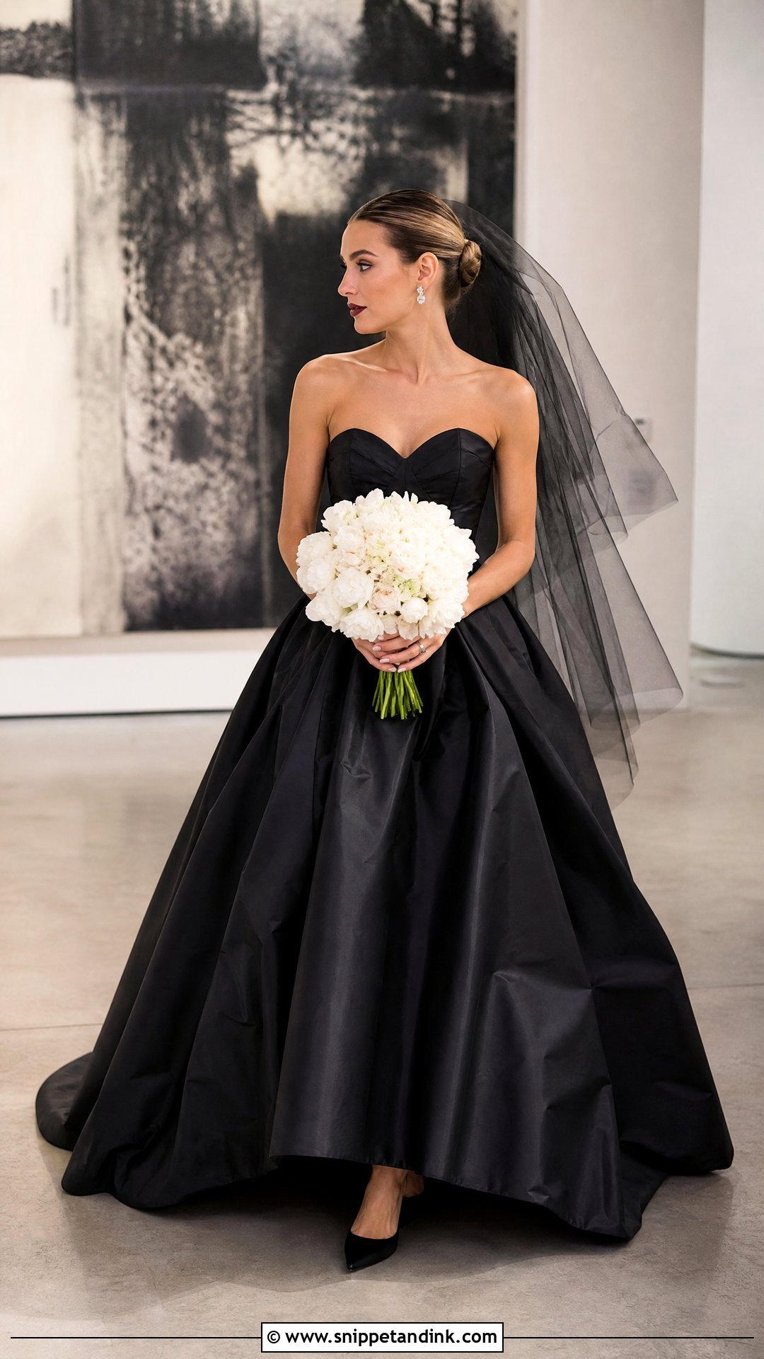 Sarah Jessica Parker Black Wedding Dress - Snippet and Ink - 20 Celeb Wedding Dress Ideas