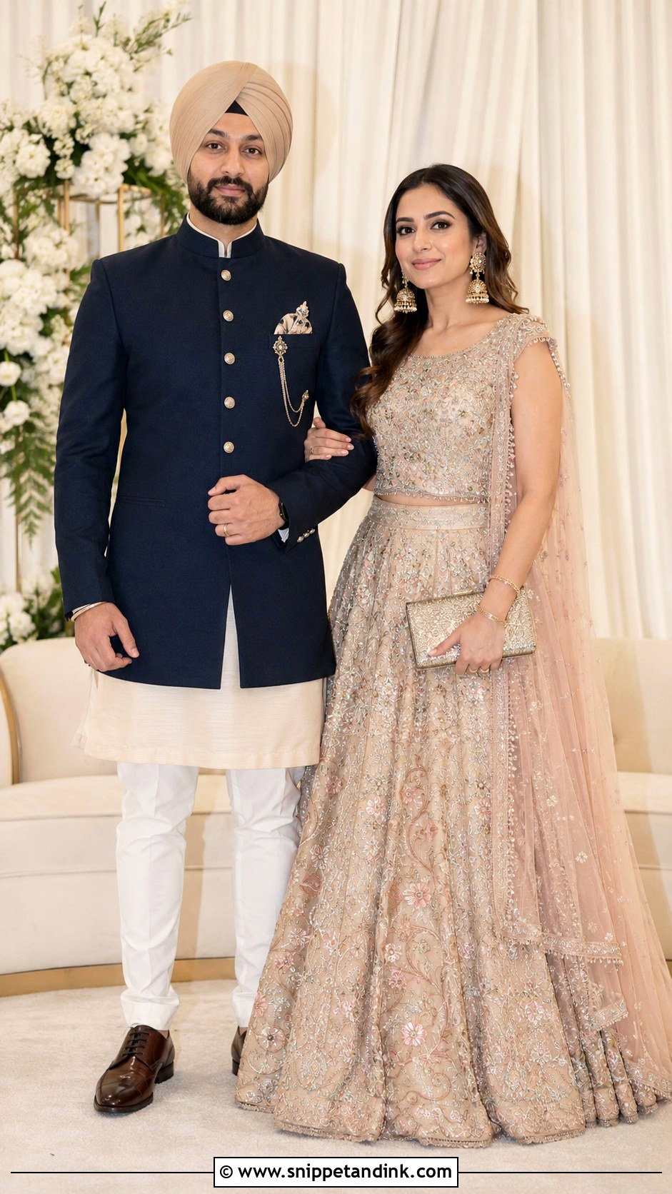 Sardar Sardarni Engagement Outfit - Snippet and Ink - 30 Sardar Sardarni Couple Ideas
