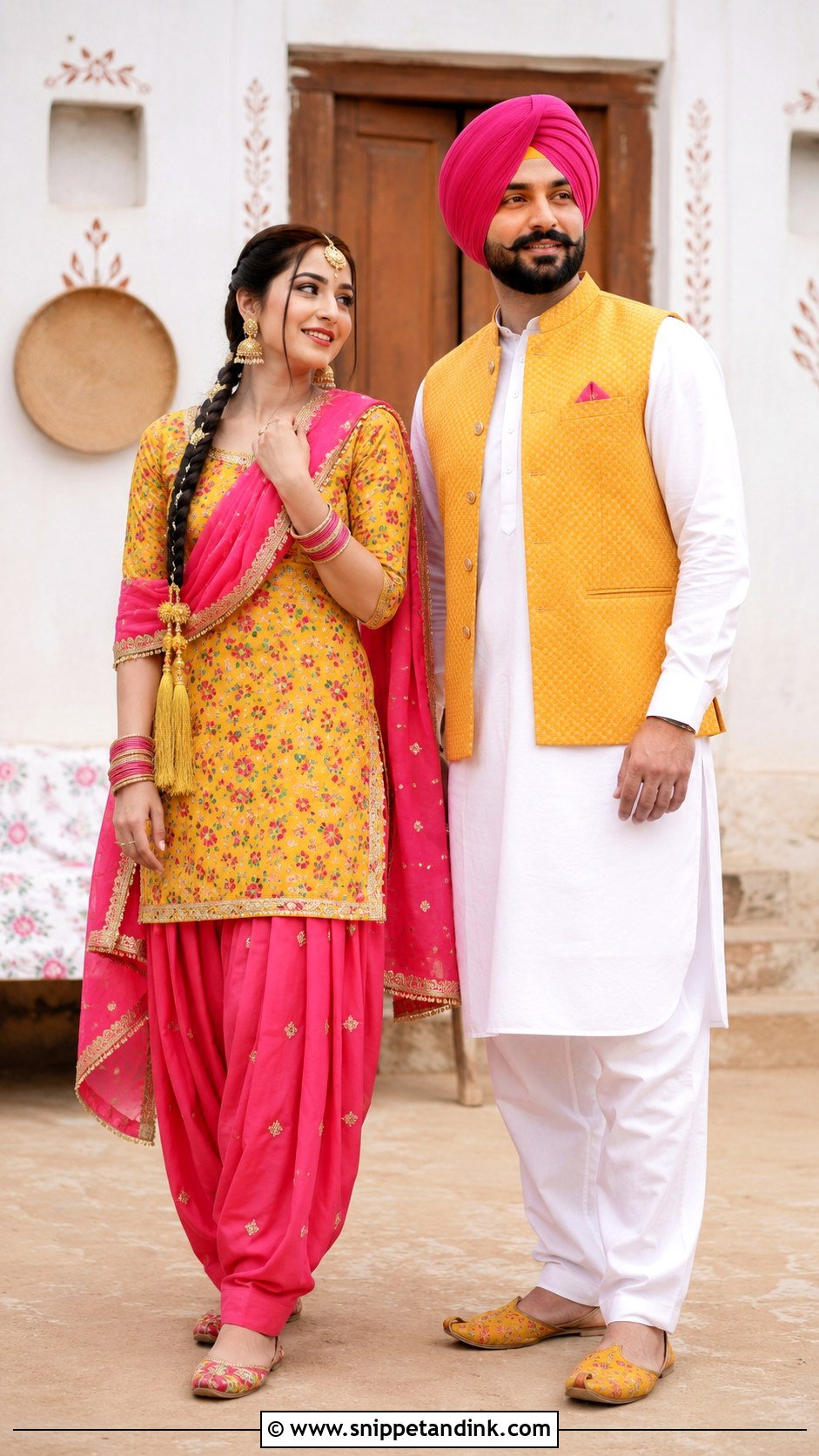 Sardar Sardarni Patiala Suit Outfit - Snippet and Ink - 30 Sardar Sardarni Couple Ideas