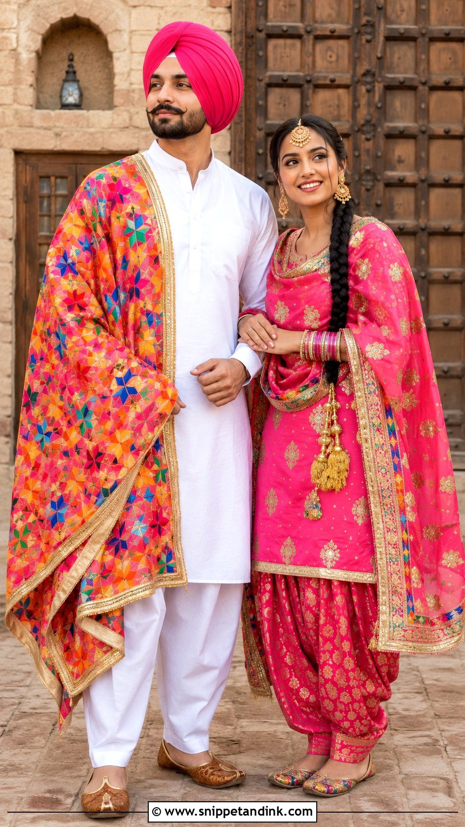 Sardar Sardarni Village Photoshoot Outfit - Snippet and Ink - 30 Sardar Sardarni Couple Ideas