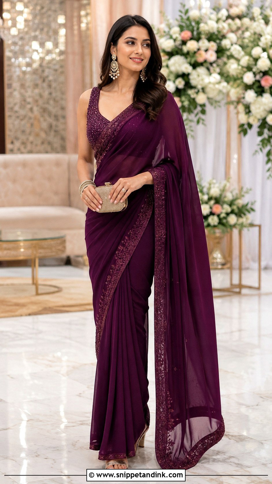 Saree Dress For Wedding Function - Snippet and Ink - 30 Wedding Function Dress for Women Ideas