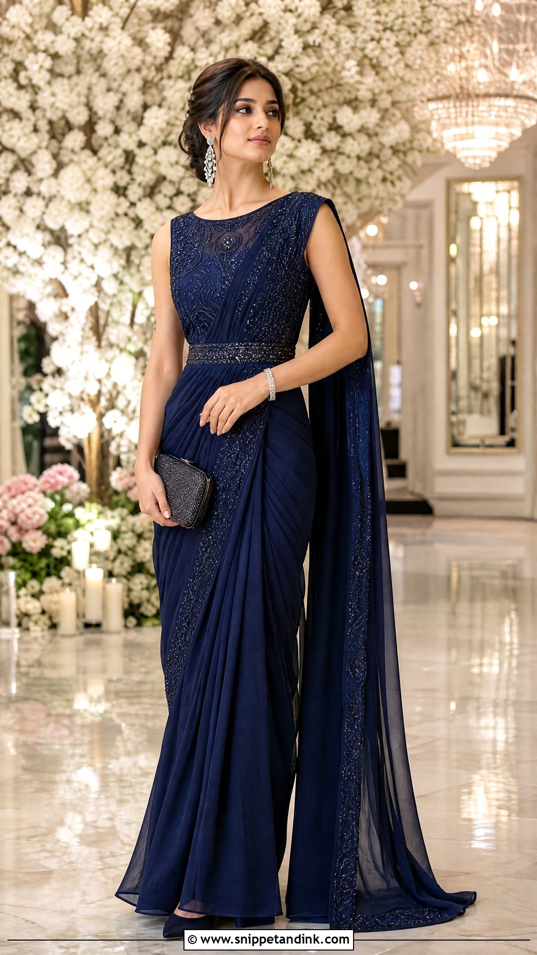 Saree Gown For Indian Wedding - Snippet and Ink - 20 Trendy Indian Wedding Outfits
