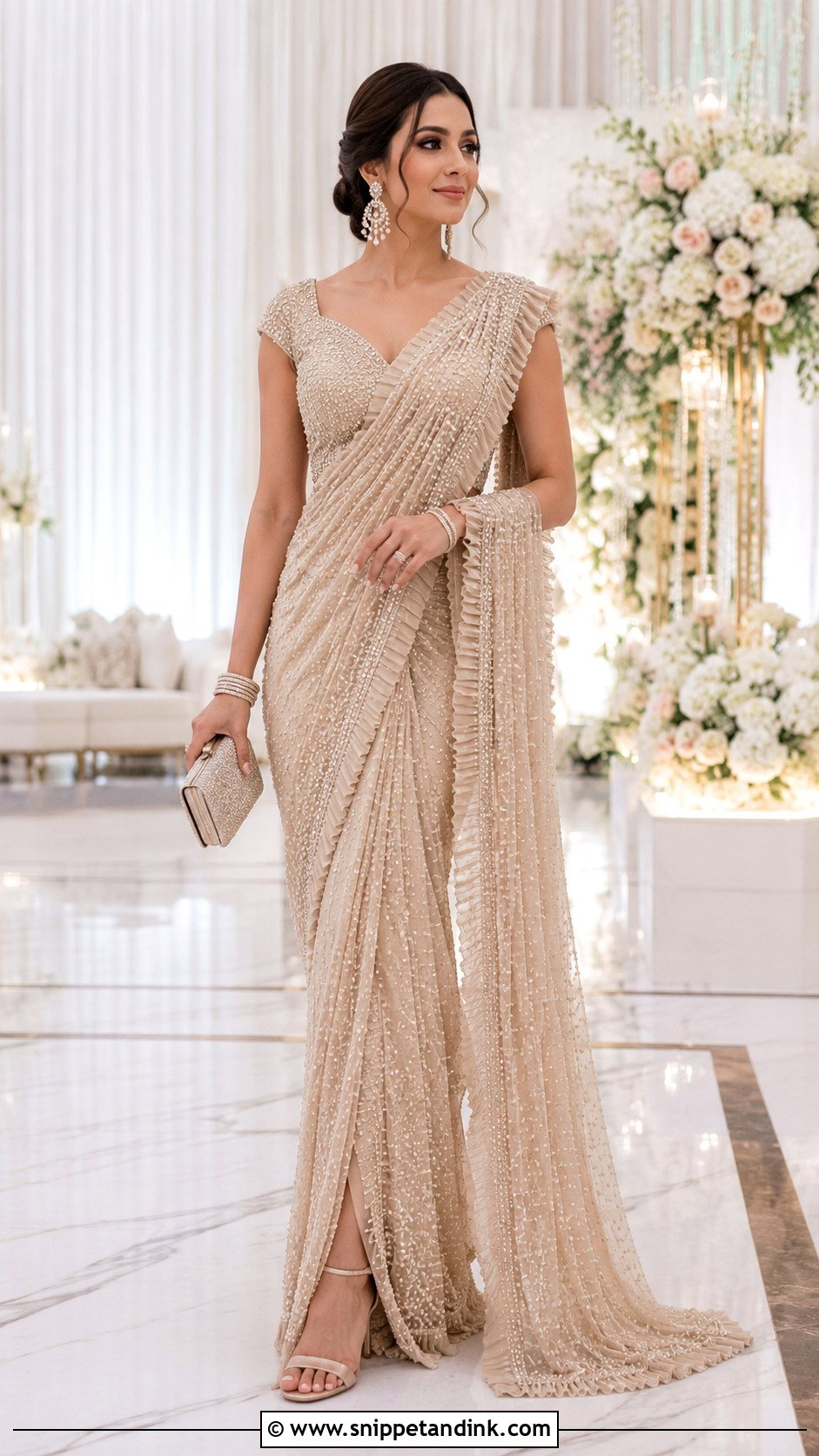 Saree Gown Wedding Dress - Snippet and Ink - 30 Asian Wedding Dress Ideas