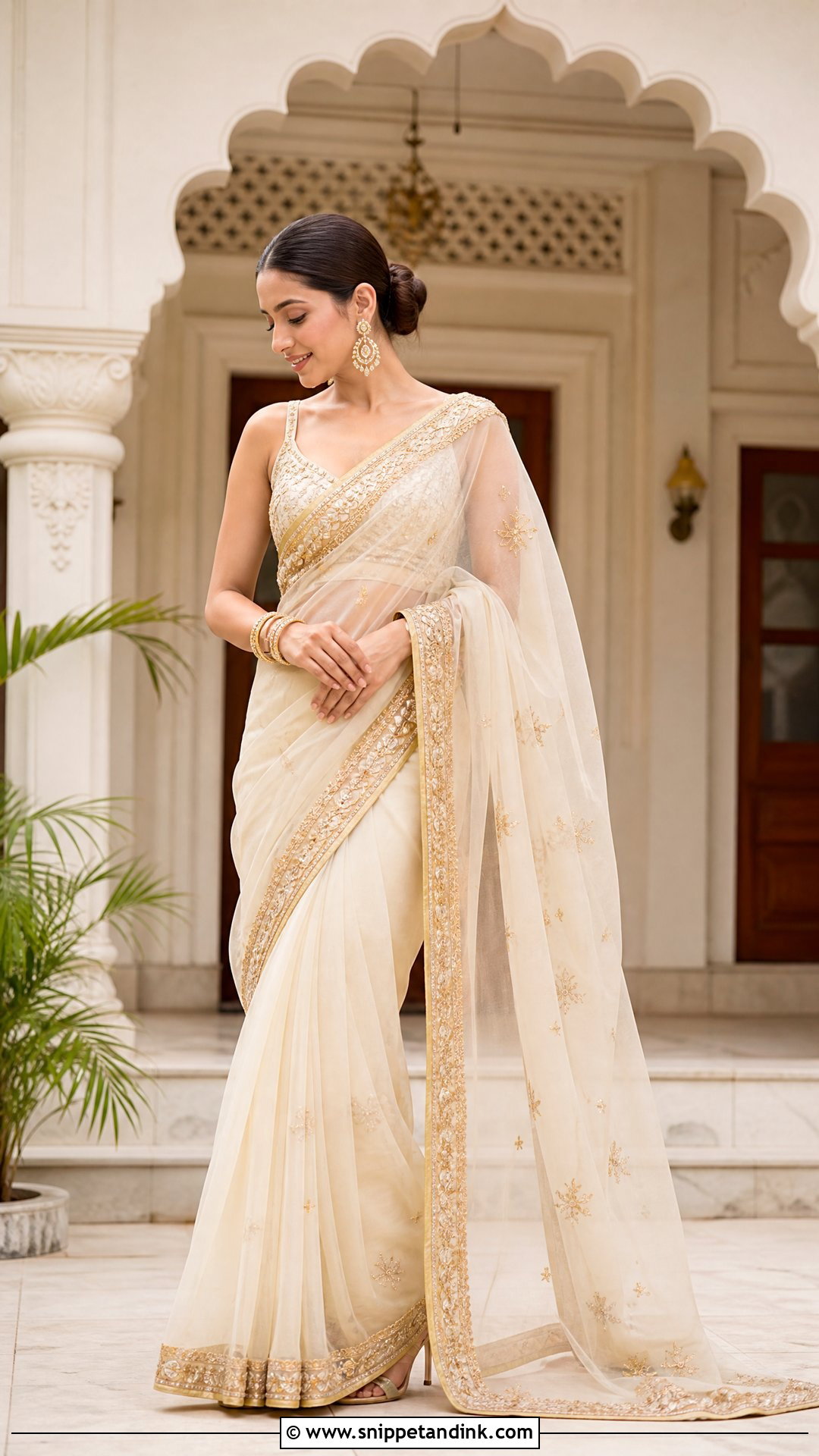 Saree Prewedding Dress - Snippet and Ink - 25 Prewedding Dress Ideas