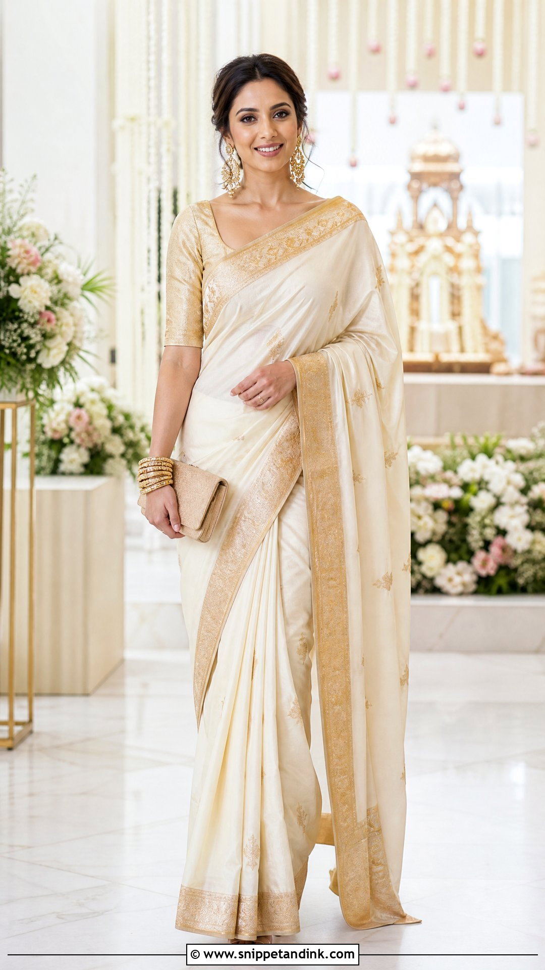 Saree Wedding Day Outfit - Snippet and Ink - 25 Wedding Day Outfit Ideas