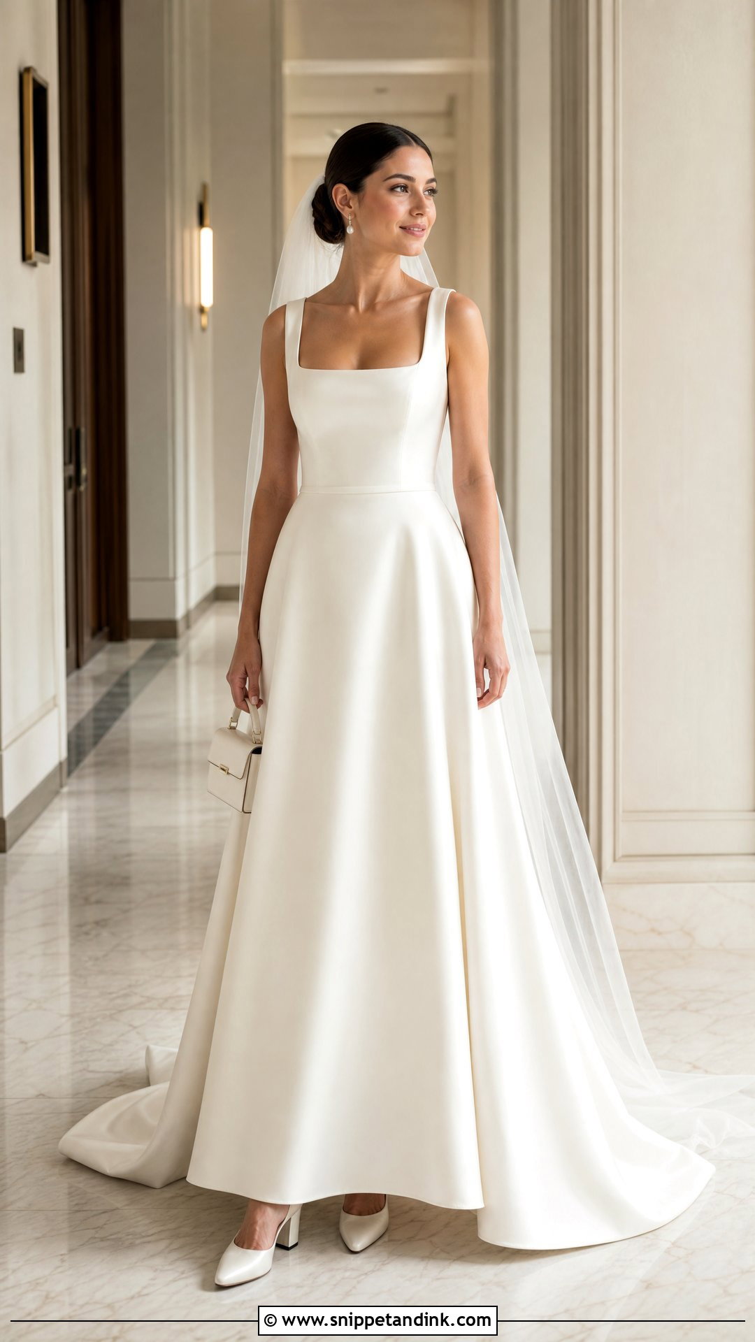 Satin A Line Wedding Dress - Snippet and Ink - 20 Bride Dresses 2025