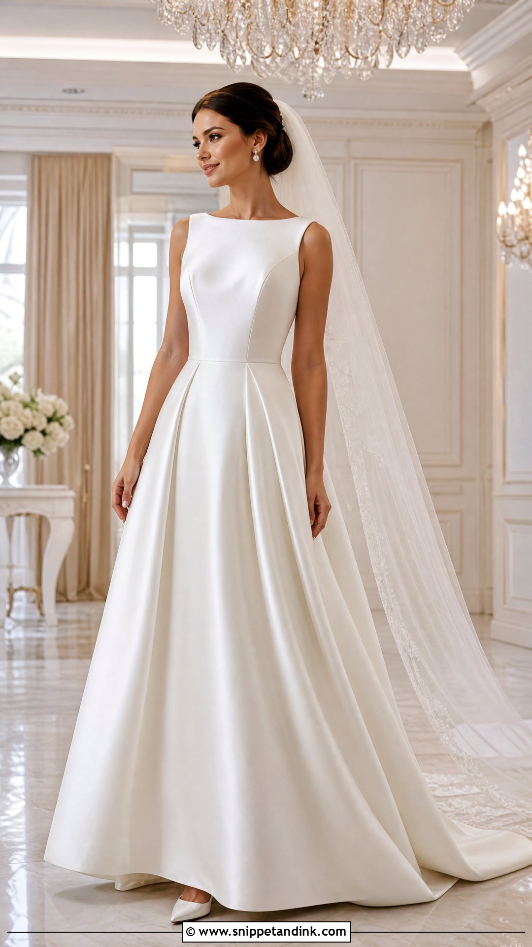 Satin A Line Wedding Dress - Snippet and Ink - 25 Romantic a Line Wedding Dress Ideas