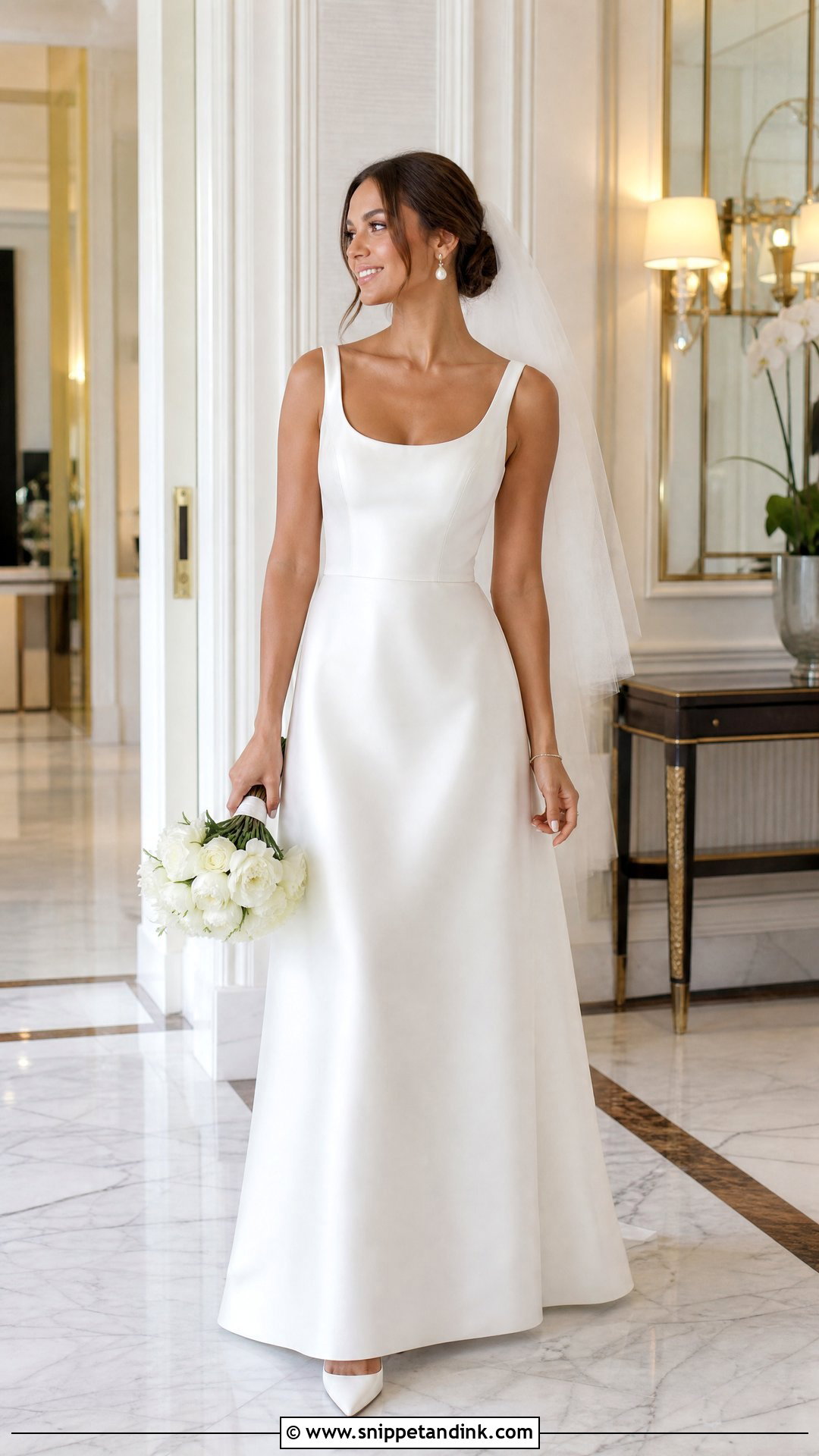 Satin A Line Wedding Dress - Snippet and Ink - 25 Wedding Dresses 2026 Bride