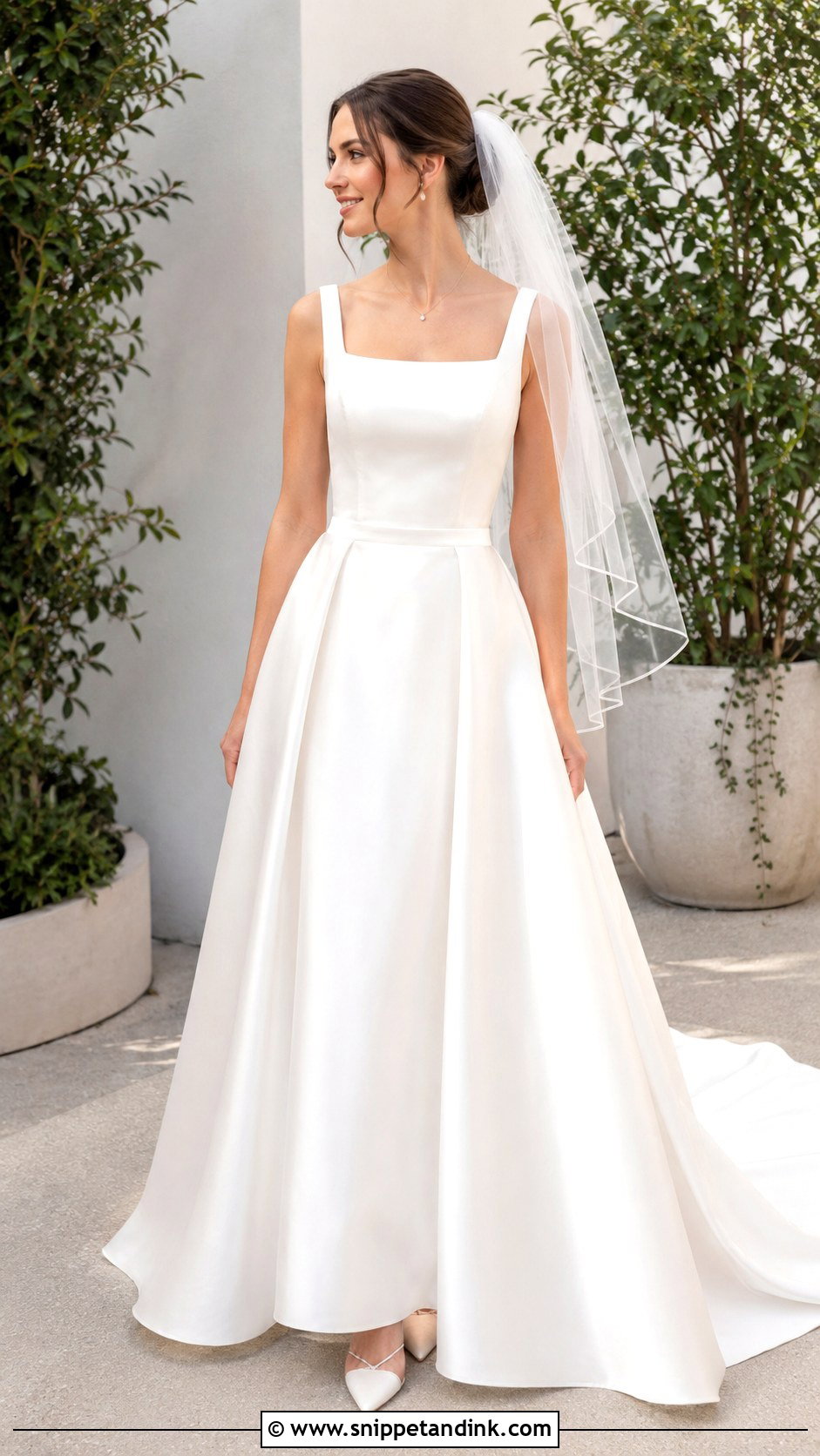 Satin A Line Wedding Dress - Snippet and Ink - 20 Dream Wedding Dresses Ideas the Bride