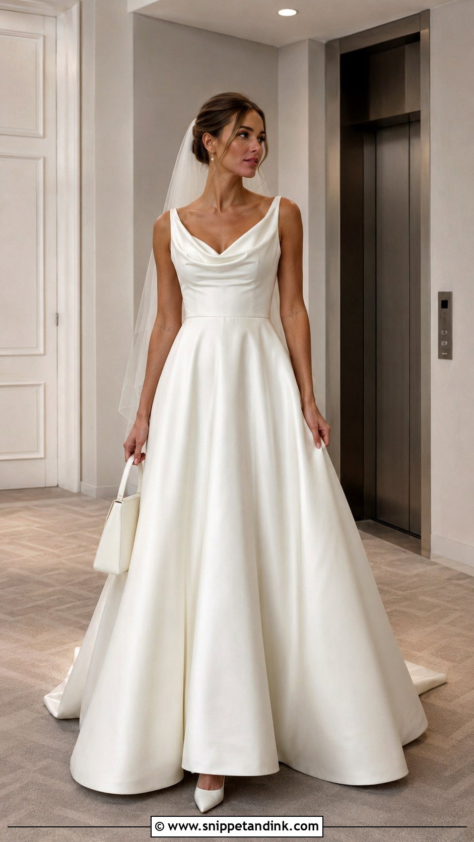 Satin A Line Wedding Dress - Snippet and Ink - 20 Faith Kelly Wedding Dress Ideas