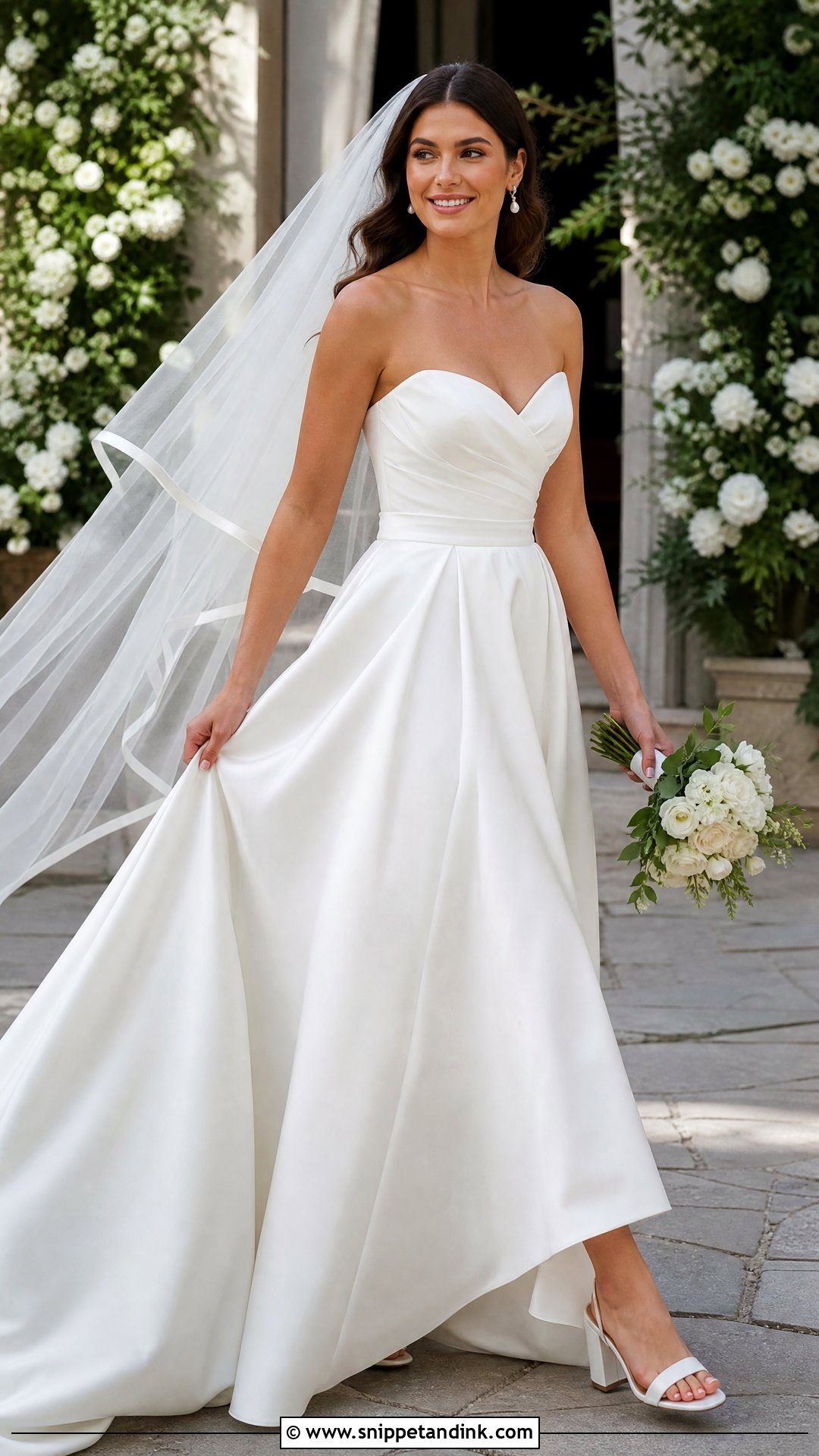 Satin A Line Wedding Dress - Snippet and Ink - 20 Satin Simple Silk Wedding Dress Ideas