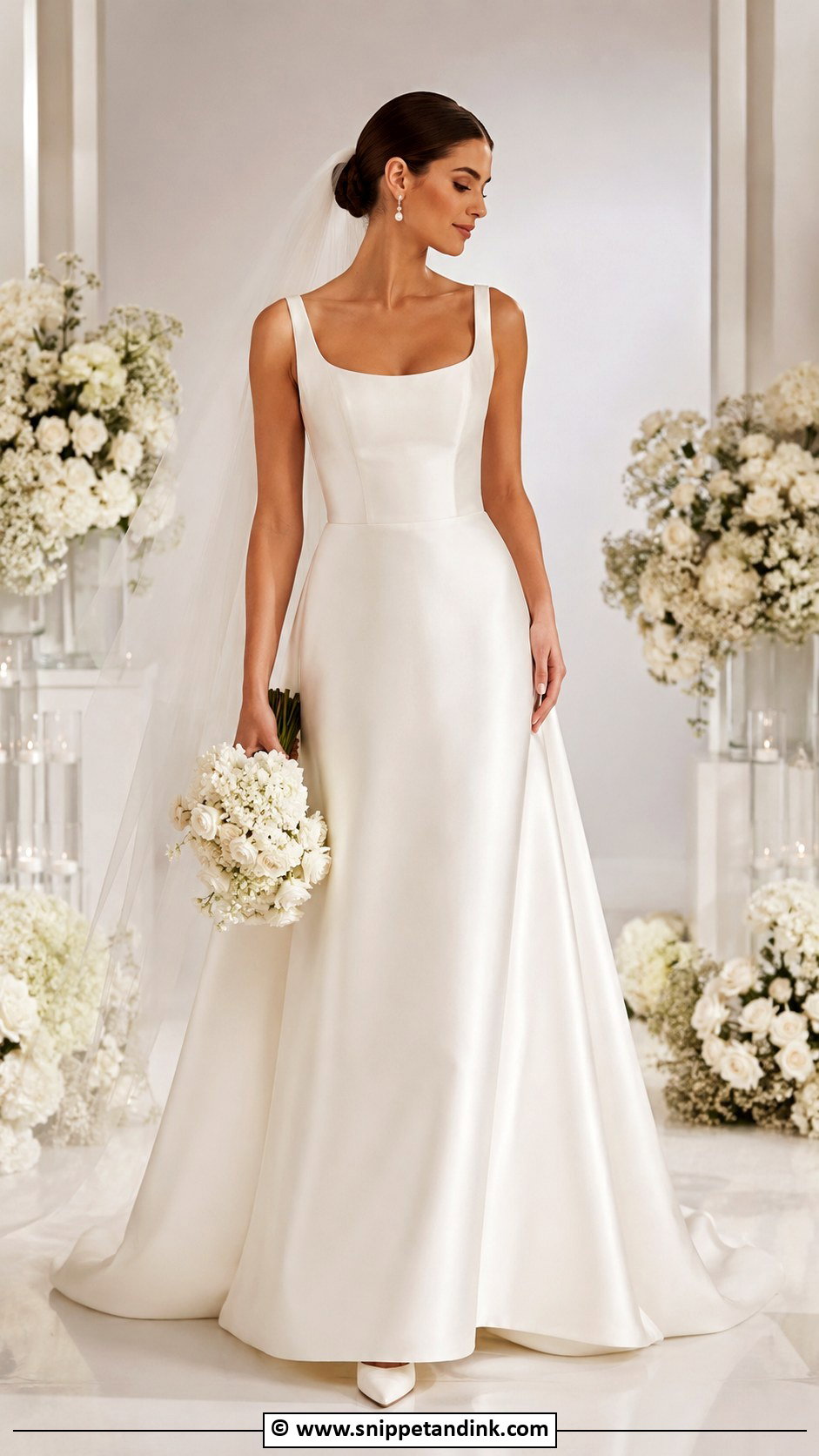 Satin A Line Wedding Dress - Snippet and Ink - 35 My Wedding Dress Ideas
