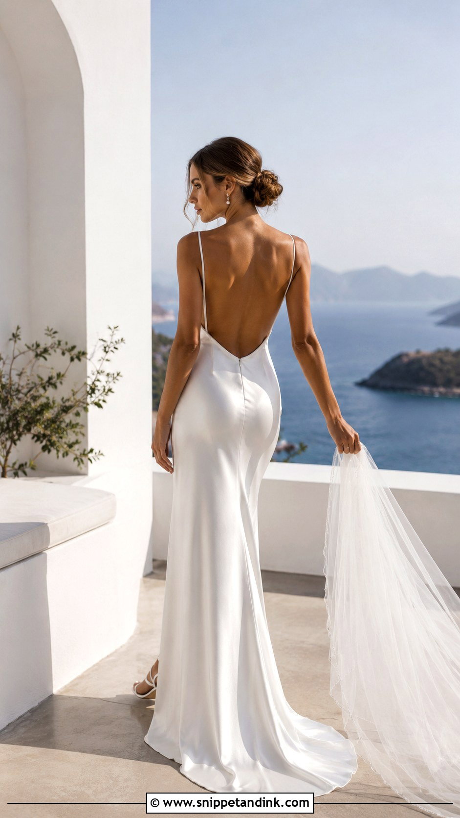 Satin Backless Bride Dress - Snippet and Ink - 25 Satin Bride Dress Ideas