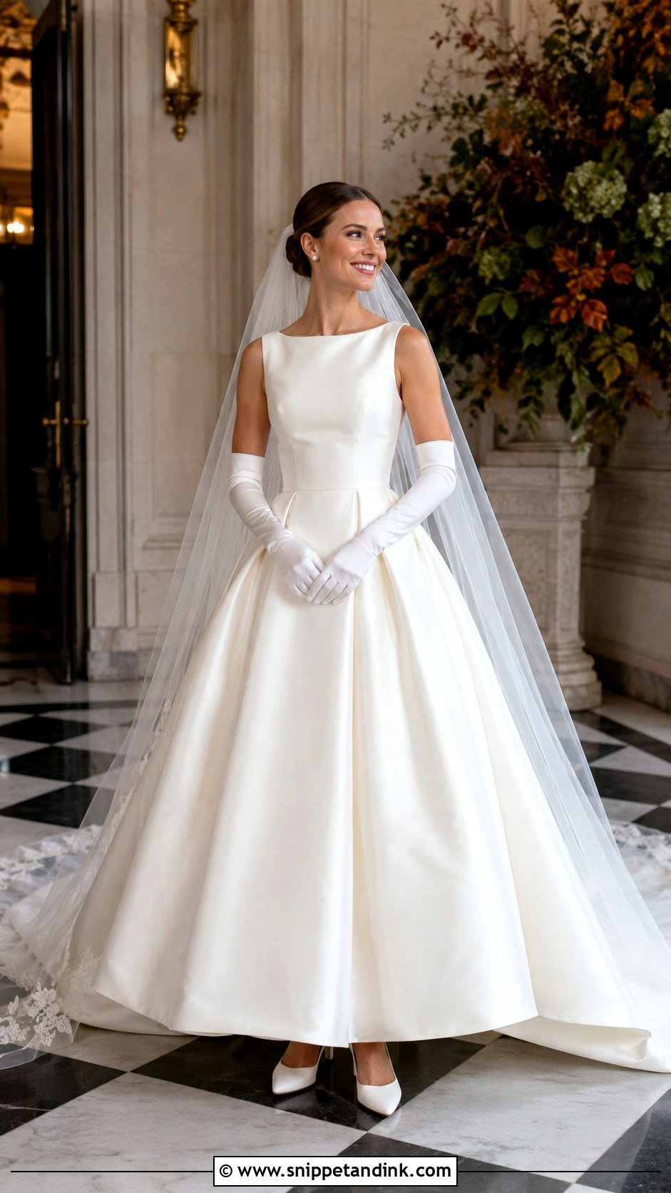Satin Ball Gown Autumn Wedding Dress - Snippet and Ink - 20 Autumn Wedding Dress the Bride Ideas