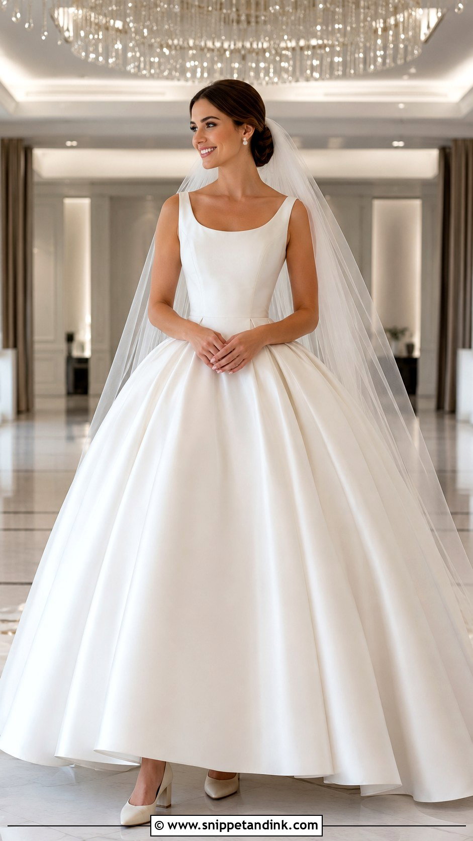 Satin Ball Gown Balloon Wedding Dress - Snippet and Ink - 20 Balloon Wedding Dress Ideas