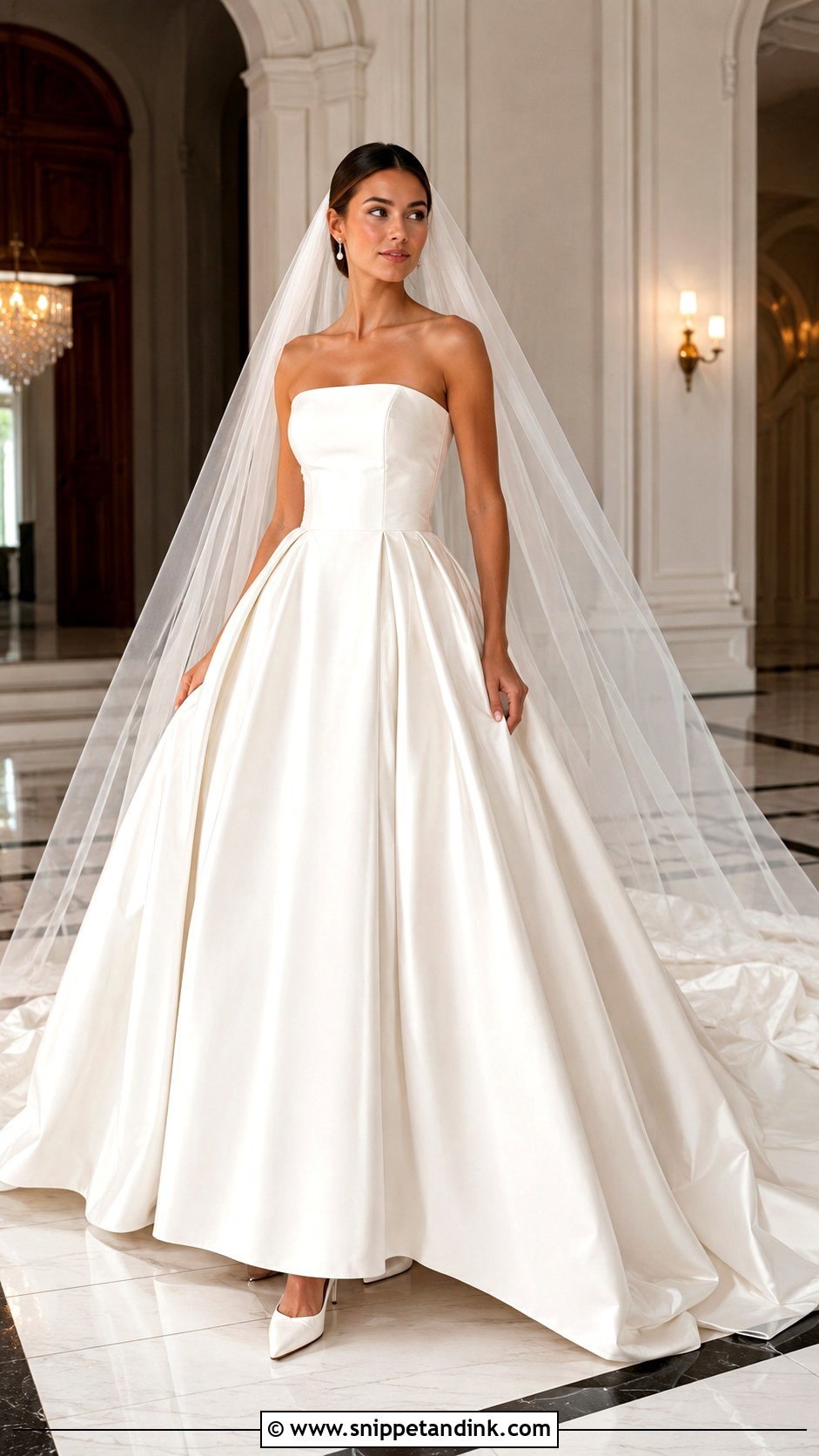 Satin Ball Gown Bridal Dress - Snippet and Ink - 20 Beautiful Bridal Dresses