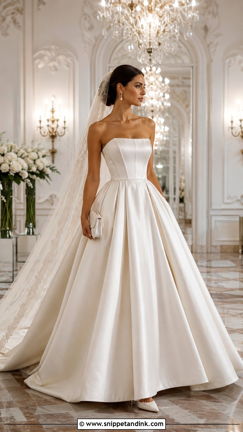 Satin Ball Gown Bridal Dress - Snippet and Ink - 20 Bridal Dresses Ideas